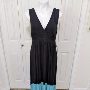 Soma Maxi Dress Color Block Hi-Lo Hem